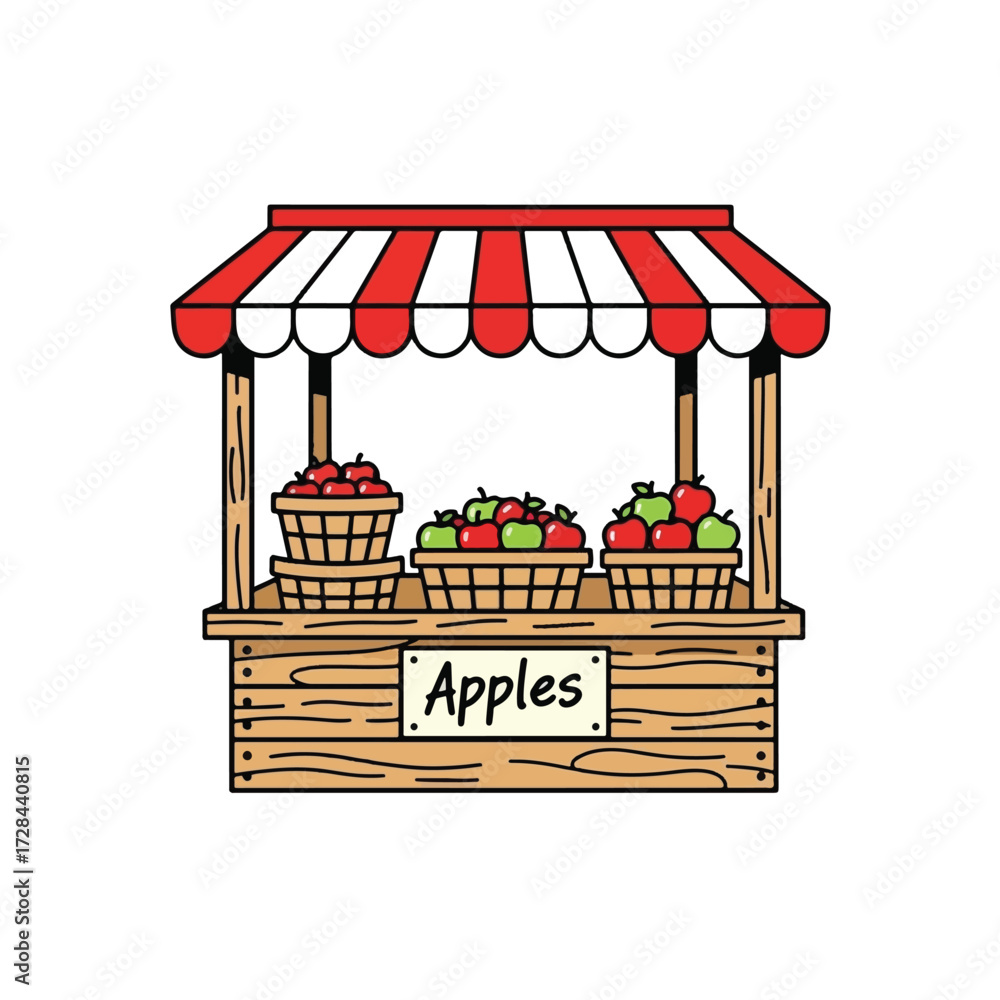 Obraz premium vector illustration of a shop window