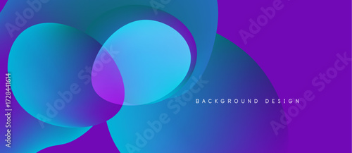 Abstract gradient background. Blue, purple hues blend smoothly. Modern design element for digital projects, presentations. Simple, vibrant.