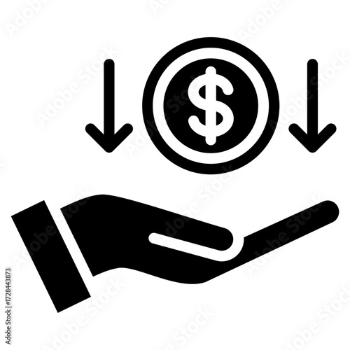 Debt Burden  Icon Element For Design