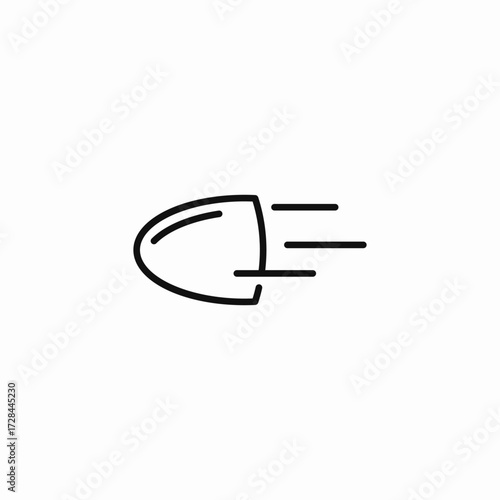 fast moving light icon sign vector