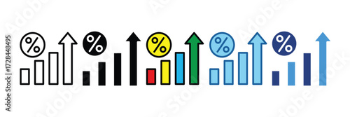 Interest Rate  Icon Element For Design