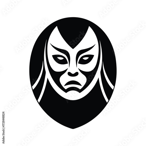 Kabuki Mask Cultural Japanese Icon Design