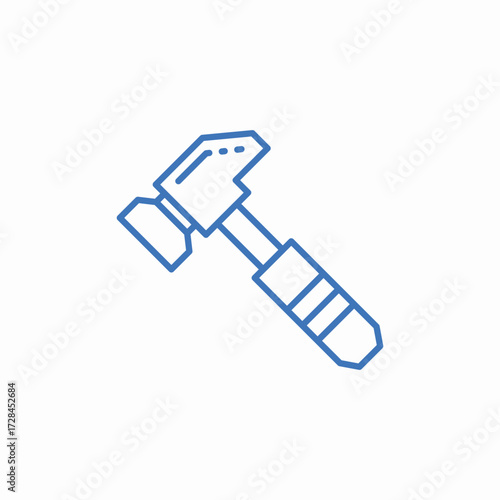 hammer tool icon sign vector