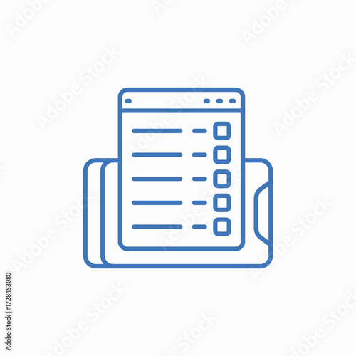 list task icon sign vector