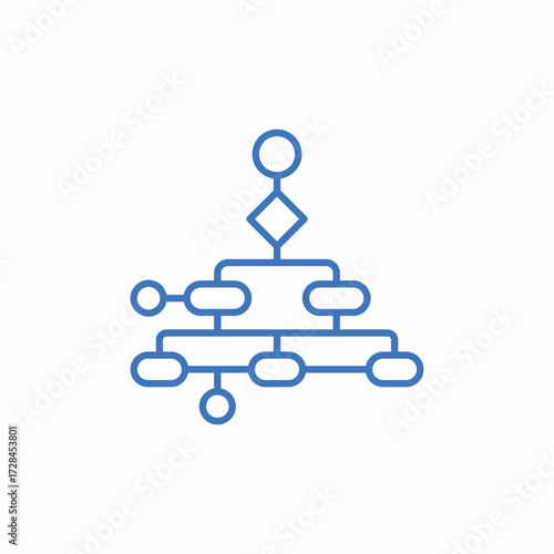 organisational structure icon sign vector