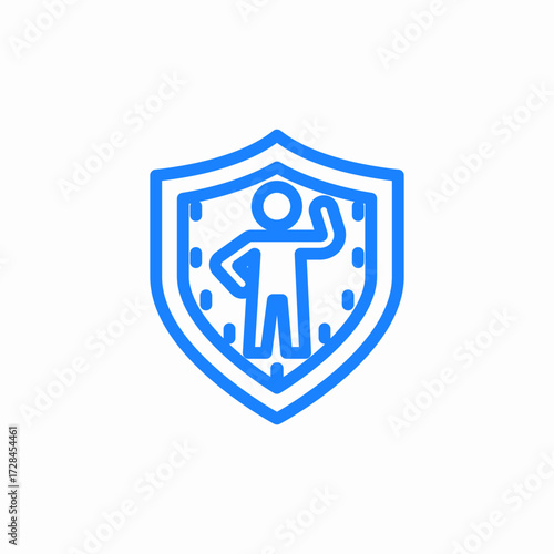 personal safety icon sign vector