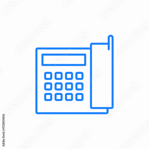 phone landline icon sign vector