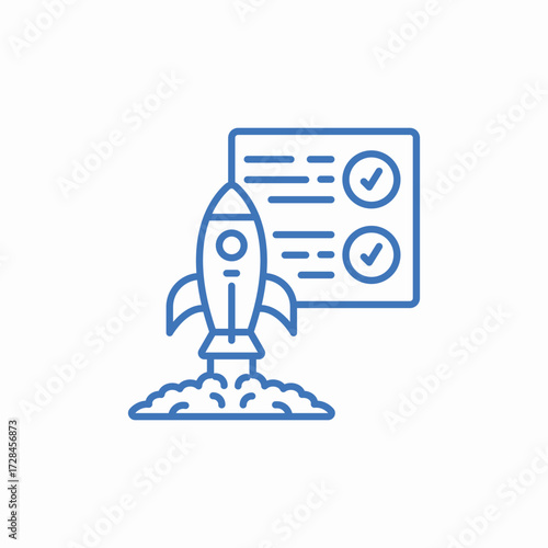 startup success icon sign vector