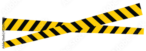  Warning Tape Vector Set for Hazardous Areas, Safety Marking, and Construction Zones
