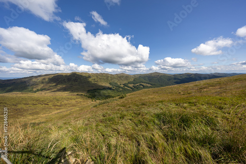 Hiking along the red trail to the highest peak of the Bieszczady Mountains - Tarnica