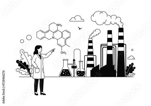 Chemical research and development for industrial production and sustainability.