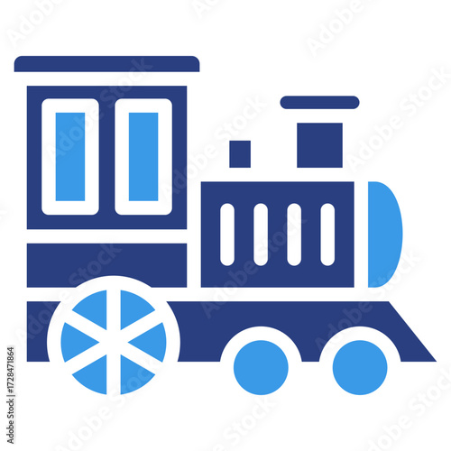 Locomotive  Icon Element For Design