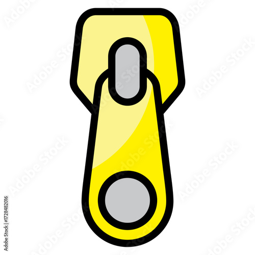 Zipper  Icon Element For Design