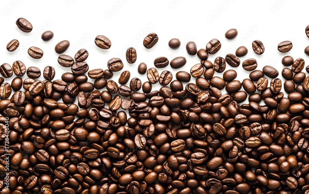 Obraz premium Roasted Coffee Beans Background Texture Image