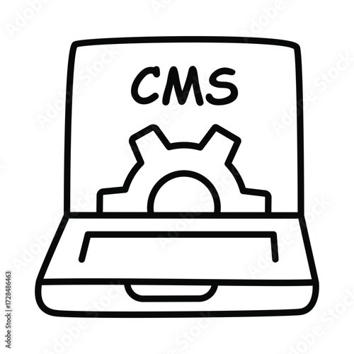 CMS Doodle icon EPS 10 File