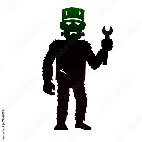 Frankenstein Silhouette Vector Monster Halloween