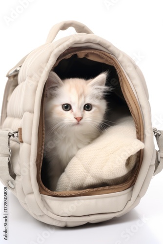 Cat in a carrier