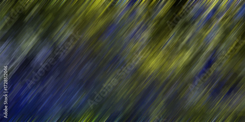 Dynamic Abstract Blue and Yellow Diagonal Streaks Motion Blur Background Texture Energetic Pattern vector