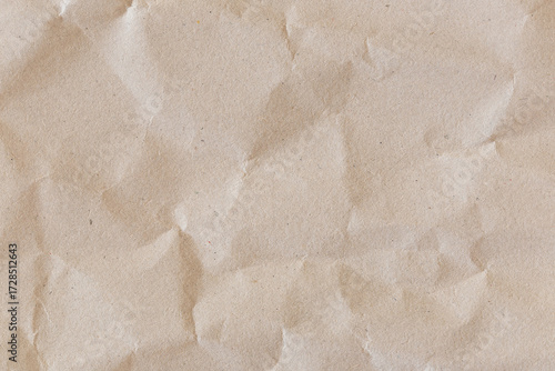 Crumpled and creased wrapping  paper texture background.