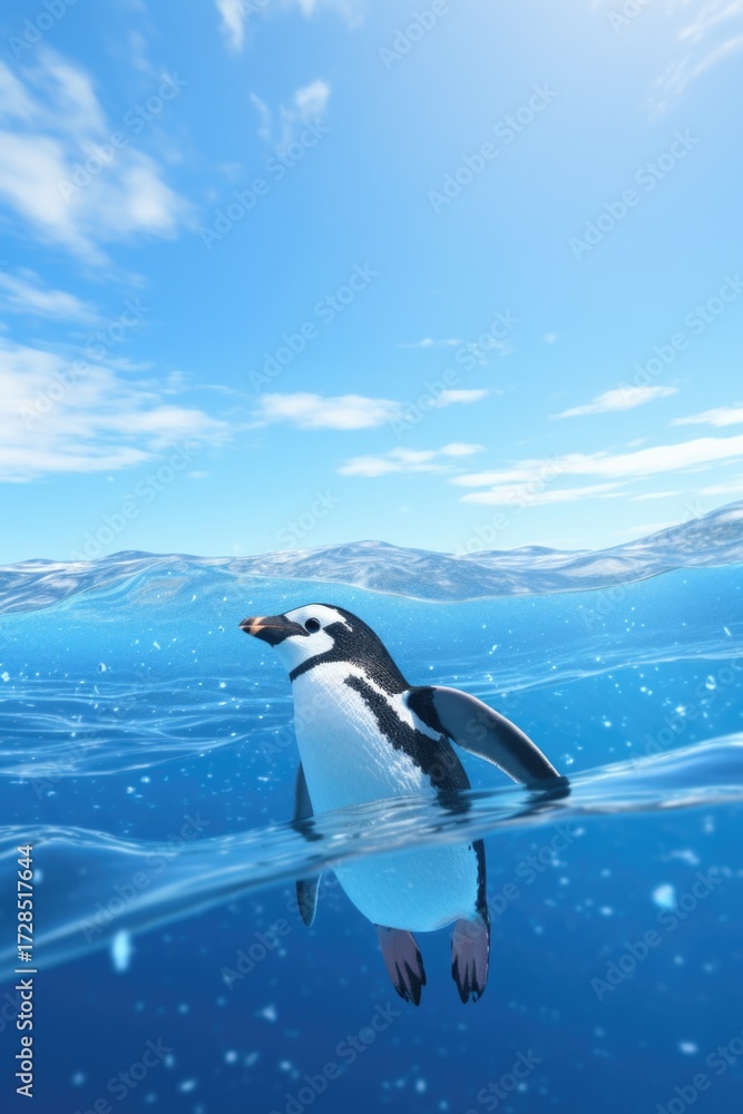 Obraz premium cute penguin