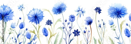 Pattern of flowers on light background