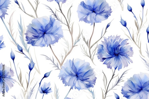 Pattern of flowers on light background