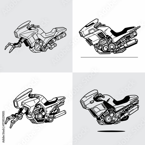Futuristic Sci-Fi Motorcycles