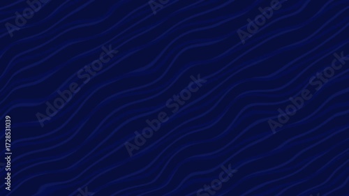 Abstract Seamless Dark Blue Wavy Pattern Animation Background with Flowing Lines