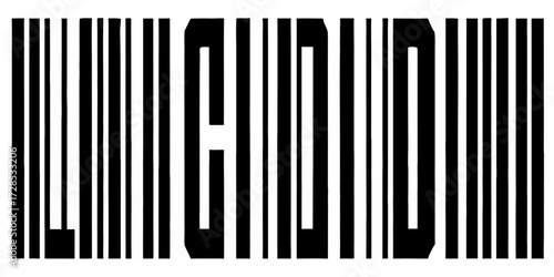 A high-resolution black and white barcode illustration with clean vertical lines of varying thickness and clear numeric digits below, isolated on a transparent background, crisp vector style suitable 