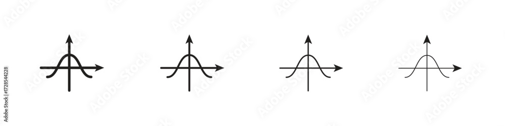 Fototapeta premium Tangent icon outline trend modern simple versions