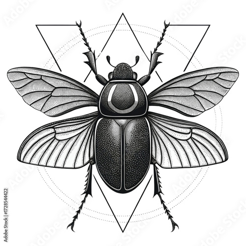 black and white bug