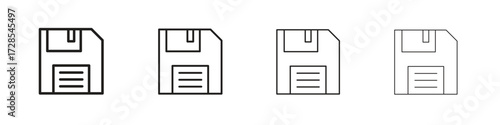 Save file icon outline trend modern simple versions