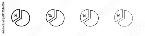 Ratio icon outline trend modern simple versions