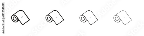 Paper roll icon outline trend modern simple versions