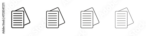 Notes icon outline trend modern simple versions