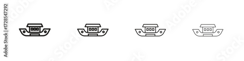 Noah Ark icon outline trend modern simple versions