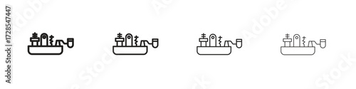 Morse code icon outline trend modern simple versions