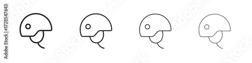 Military Helmet icon outline trend modern simple versions