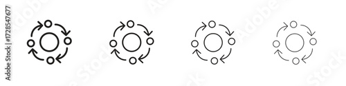 Methodology icon outline trend modern simple versions