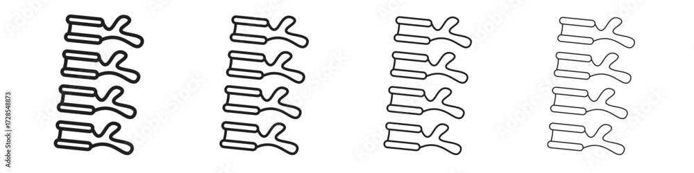 © Creatives - Human spine icon outline trend modern simple versions
