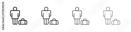 Guest icon outline trend modern simple versions
