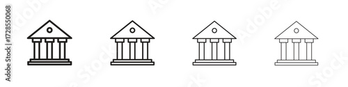Federal agency icon outline trend modern simple versions