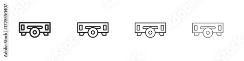 Dvd player icon outline trend modern simple versions