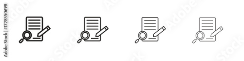 Defining icon outline trend modern simple versions