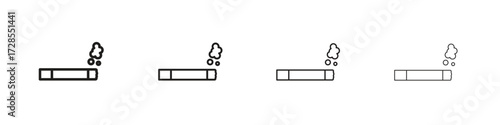 Cigarette icon outline trend modern simple versions