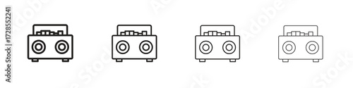 Boombox icon outline trend modern simple versions