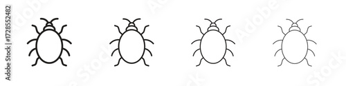 Bedbug icon outline trend modern simple versions