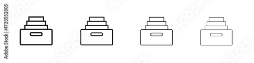 Archives icon outline trend modern simple versions
