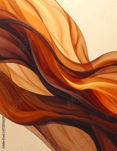 Abstract flowing fabric