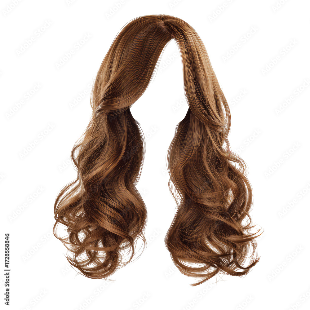 Fototapeta premium Wavy brown hair